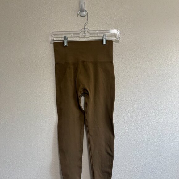 Set Active Sculptflex Penny Brown Leggings Small Seamless Ribbed High Waist - Picture 5 of 8